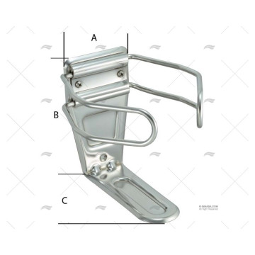 SOPORTE BOTELLA INOX-304