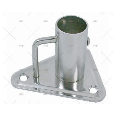 SOPORTE CANDELERO INOX-304 BASE TRIANGULAR