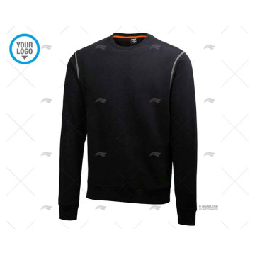 SUDADERA OXFORD NEGRA H/H L