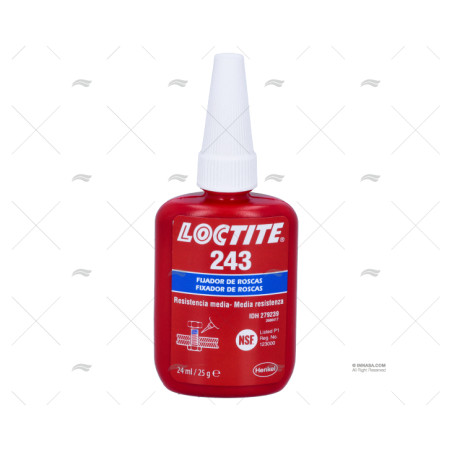 FIJADOR 243 TORNILLOS 24ml (azul) LOCTITE