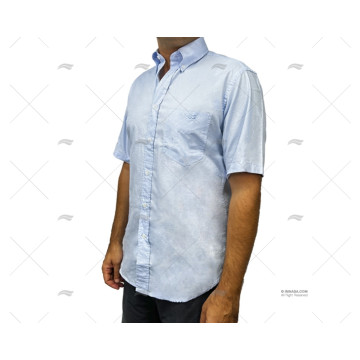 CAMISA M/C H AZUL L HOMBRE