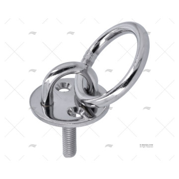 PLATINA BASE REDONDA CON ANILLA INOX-304