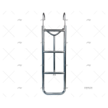 ESCALERA PLEGABLE CON BRAZOS INOX ACABADO REDONDEADO