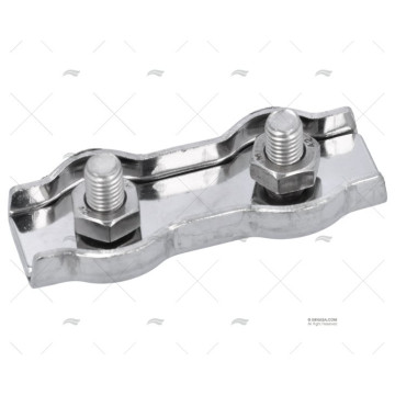 SUJETACABLES INOX PLANO DOBLE 10mm