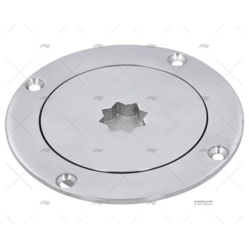 TAPA REGISTRO INOX 3" 120mm