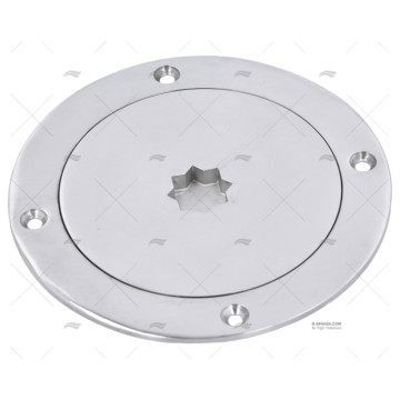 TAPA REGISTRO INOX 4" 140mm