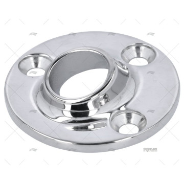 BASE REDONDA INOX SOLDABLE 22 mm 60º