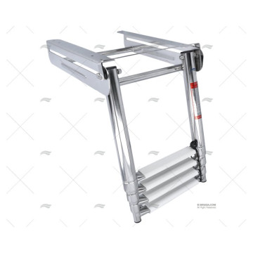 ESCALERA INOX 4P PLEGABLE SOP.300X395X75