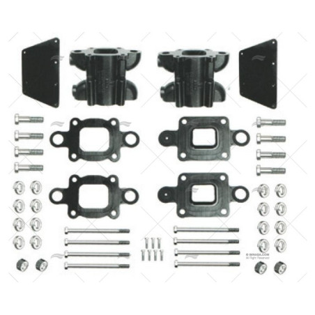 KIT SEPARADORES 6" V6 V8 MC BARR MARINE