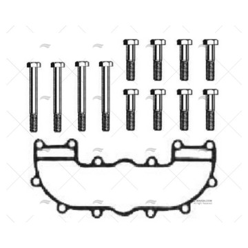 JUNTA COLECTOR MERC 153 CID CON TORNILLOS BARR MC-1-35898P BARR MARINE