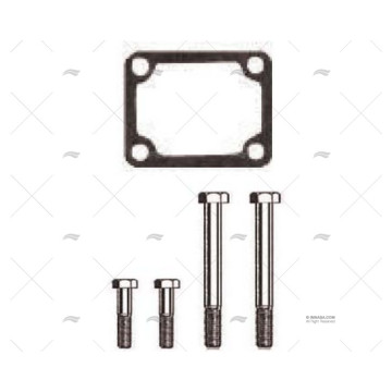 JUNTA COLECTOR MERC 153 CID CON TORNILLOS BARR MARINE