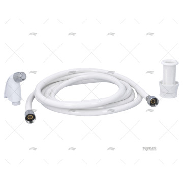 KIT DUCHA CON TUBO DE 4m + SOPORTE