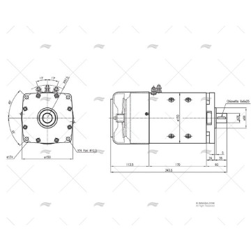 MOTOR 24V 2000W MOLINETE TITAN CIMA 1915