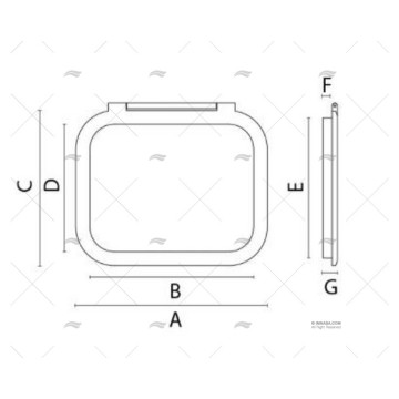 ESCOTILLA CON CIERRE INTERIOR RECTANGULAR FORESTI SUARDI