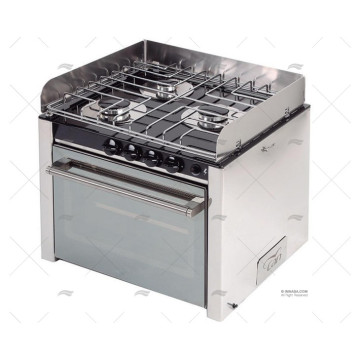 COCINA 3 FOGONES Y HORNO 500X390X30 CAN