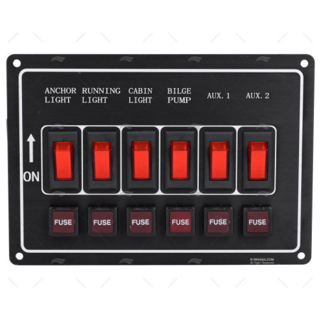 PANEL CONTROL HORIZONTAL INTERIOR ILUMINADOS