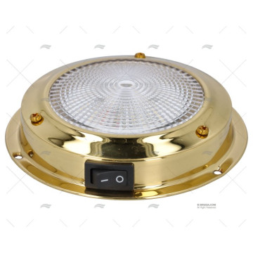 PLAFON DORADO CON INTERRUPTOR LED 12V