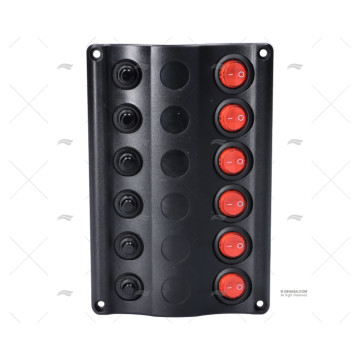 PANEL INTERRUPTOR 12V LED 6