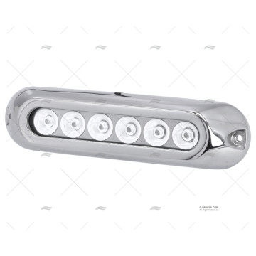 LUZ SUMERGIBLE BLANCO 12-28V INOX 6L