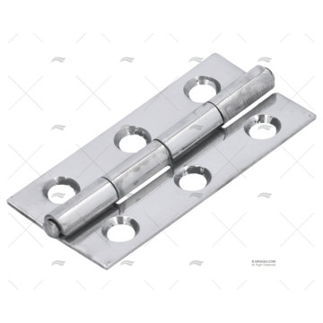 BISAGRA INOX RECTANGULAR AGUJEROS CENTRADOS