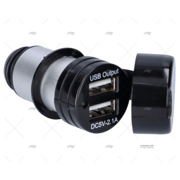 ADAPTADOR MECHERO A TOMA USB 12V