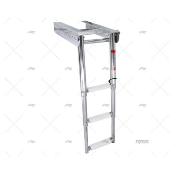 ESCALERA TELESC. INOX 3P C/CIERRE 178mm