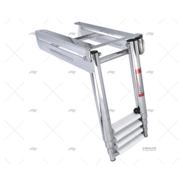 ESCALERA TELESC. INOX 4P C/CIERRE 178mm