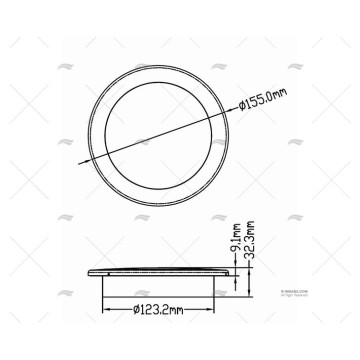 LUZ LED BLANCA ROJA EMPOTRADA TOUCH 12V