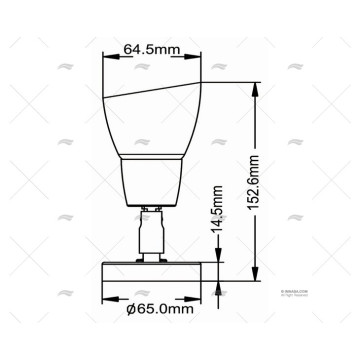 LUZ LECTURA LED 10-30V INOX