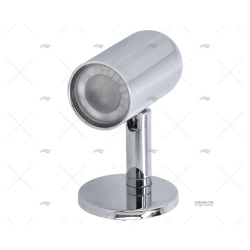 LUZ LECTURA LED 10-30V LATON CROMADO RECTO