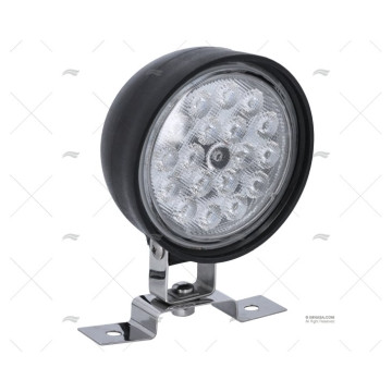 PROYECTOR AJUSTABLE LED 10-30V REDONDO NEGRO