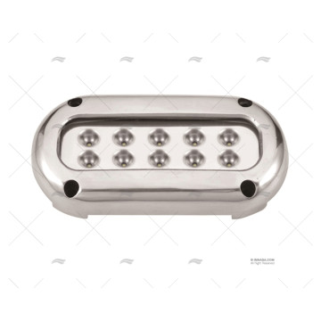 LUZ SUMERGIBLE ALARGADO LED SUPERFICIE INOX 10-30