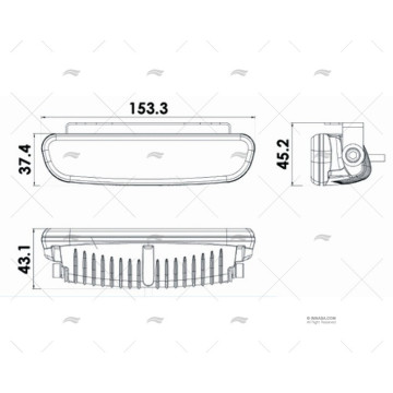 PROYECTOR AJUSTABLE LED 10-30V ALARGADO