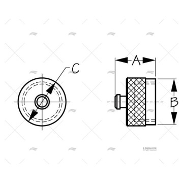 TAPON Y CADENA CABLE UHF