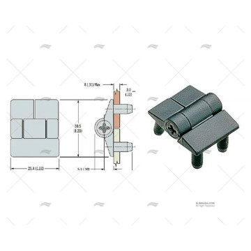 BISAGRA AJUSTABLE SOUTHCO