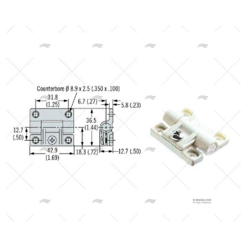 BISAGRA AJUSTABLE TAPADA SOUTHCO