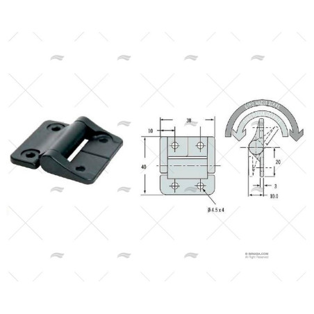 BISAGRA ALU DE CONTROL DE POSICIONAMIENTO SOUTHCO