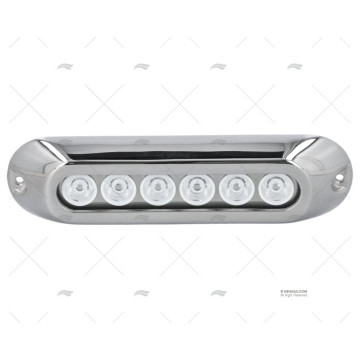 LUZ SUMERGIBLE AZUL 12-28V INOX 6L