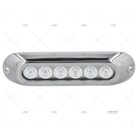 LUZ SUMERGIBLE AZUL 12-28V INOX 6L