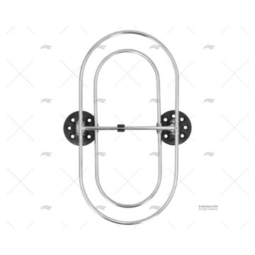 SOPORTE INOX P/DEFENSAS 310X160mm