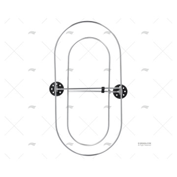 SOPORTE INOX P/DEFENSAS 520X260mm