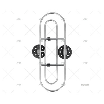 SOPORTE INOX P/DEFENSAS 315X105mm