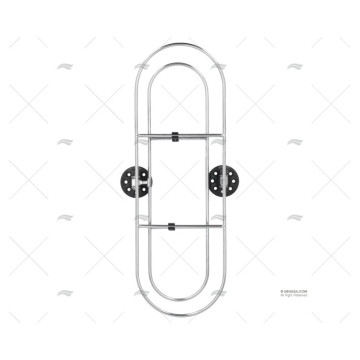 SOPORTE INOX P/DEFENSAS 480X160mm