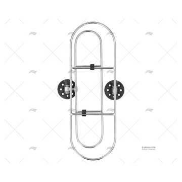 SOPORTE INOX P/DEFENSAS 390X130mm