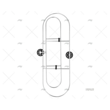 SOPORTE INOX P/DEFENSAS 640X210mm