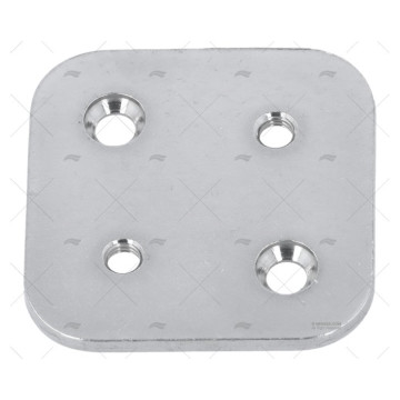 PLACA INOX C/ROSCA 44X44mm