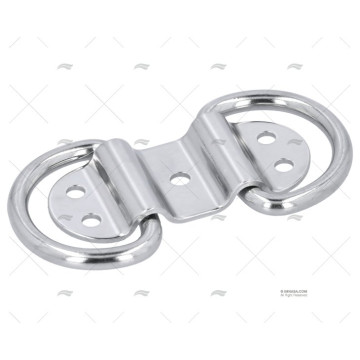 PLATINA C/ANILLA INOX SS 304 76X32mm