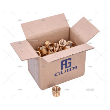 REDUCCION BRONCE M-H 1/2"-3/8" GUIDI REDUCCION BRONCE M-H 1/2"-3/8" GUIDI (20