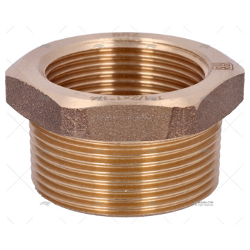 REDUCCION BRONCE M-H 1"1/2-1"1/4 GUIDI REDUCCION BRONCE M-H 1"1/2-1"1/4 GUIDI (