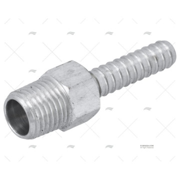 CONECTOR ALUMINIO TUBO 1/4" - 1/4"NPT